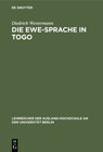 Buchcover Die Ewe-Sprache in Togo