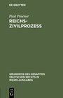 Buchcover Reichszivilprozeß