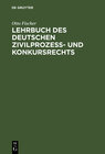 Buchcover Lehrbuch des deutschen Zivilprozeß- und Konkursrechts