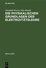 Buchcover Die physikalischen Grundlagen der Elektrizitätslehre
