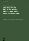 Buchcover Ferdinand Kattenbusch: Die deutsche evangelische Theologie seit Schleiermacher / Zeitenwende auch in der Theologie