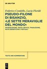 Buchcover Pseudo-Filone di Bisanzio, ›Le sette meraviglie del mondo‹
