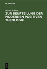 Buchcover Zur Beurteilung der modernen positiven Theologie