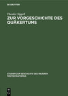 Buchcover Zur Vorgeschichte des Quäkertums