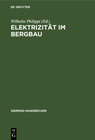 Buchcover Elektrizität im Bergbau