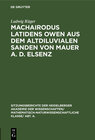 Buchcover Machairodus latidens Owen aus dem altdiluvialen Sanden von Mauer a. d. Elsenz