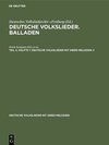 Buchcover Deutsche Volkslieder. Balladen / Deutsche Volkslieder. Balladen. Band 4, Hälfte 1