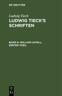 Buchcover Ludwig Tieck’s Schriften / William Lovell, Erster Theil