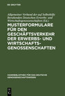 Buchcover Musterformulare für den Geschäftsverkehr der Erwerbs- und Wirtschaftsgenossenschaften