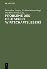 Buchcover Probleme des deutschen Wirtschaftslebens