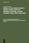 Buchcover Adolph Erman: Reise um die Erde durch Nord-Asien und die beiden Oceane,... / Ortsbestimmungen und Declinationsbestimmung