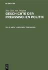 Buchcover Joh. Gust. von Droysen: Geschichte der preußischen Politik / Friedrich der Große