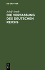 Buchcover Die Verfassung des Deutschen Reichs
