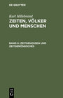 Buchcover Karl Hillebrand: Zeiten, Völker und Menschen / Zeitgenossen und Zeitgenössisches