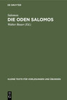 Buchcover Die Oden Salomos