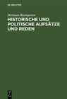 Buchcover Historische und politische Aufsätze und Reden