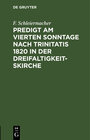 Buchcover Predigt am vierten Sonntage nach Trinitatis 1820 in der Dreifaltigkeitskirche