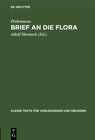 Buchcover Brief an die Flora