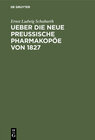 Buchcover Ueber die neue preussische Pharmakopöe von 1827