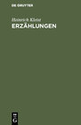 Buchcover Erzählungen