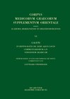 Buchcover Galeni In Hippocratis De aere aquis locis commentariorum I–IV versio Arabica