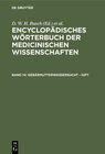 Buchcover Encyclopädisches Wörterbuch der medicinischen Wissenschaften / Gebärmutterwassersucht - Gift