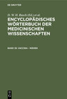Buchcover Encyclopädisches Wörterbuch der medicinischen Wissenschaften / Vaccina - Wehen