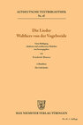 Buchcover Die Lieder Walthers von der Vogelweide