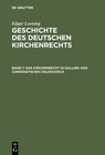 Buchcover Edgar Loening: Geschichte des Deutschen Kirchenrechts / Das Kirchenrecht in Gallien von Constantin bis Chlodovech