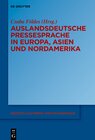 Buchcover Auslandsdeutsche Pressesprache in Europa, Asien und Nordamerika