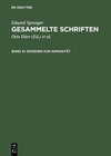 Buchcover Eduard Spranger: Gesammelte Schriften / Erzieher zur Humanität