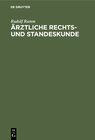 Buchcover Ärztliche Rechts- und Standeskunde