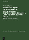 Buchcover Pseudopemphix Fritschii Wüst, Lithogaster tiefenbachensis Assm. und Pemphix Sueurii Desm.