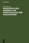 Buchcover Prinzipien der generellen Morphologie der Organismen