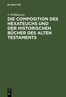 Buchcover Die Composition des Hexateuchs und der historischen Bücher des Alten Testaments