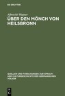 Buchcover Über den Mönch von Heilsbronn