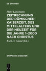 Buchcover Zeitrechnung der römischen Kaiserzeit, des Mittelalters und der Neuzeit für die Jahre 1–2000 nach Christus