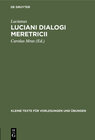 Buchcover Luciani Dialogi meretricii