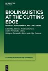 Buchcover Biolinguistics at the Cutting Edge