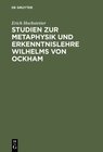 Buchcover Studien zur Metaphysik und Erkenntnislehre Wilhelms von Ockham