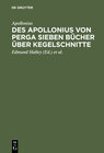 Buchcover Des Apollonius von Perga sieben Bücher über Kegelschnitte