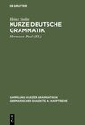 Buchcover Kurze deutsche Grammatik