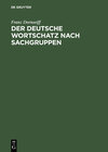 Buchcover Der deutsche Wortschatz nach Sachgruppen