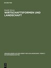 Buchcover Wirtschaftsformen und Landschaft