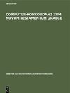 Buchcover Computer-Konkordanz zum Novum Testamentum Graece