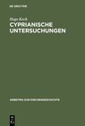 Buchcover Cyprianische Untersuchungen