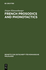 Buchcover French prosodics and phonotactics