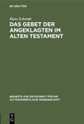 Buchcover Das Gebet der Angeklagten im Alten Testament