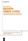 Buchcover Reden über Lyrik