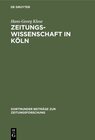 Buchcover Zeitungswissenschaft in Köln